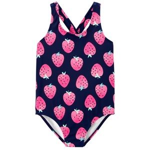 12 Months Baby Girl Carter's Strawberry 1 Piece Swimsuit